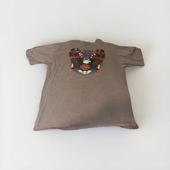 Harley Davidson Washington DC Eagle Dealer T Shirt Mens 2XL - Picture 7 of 8